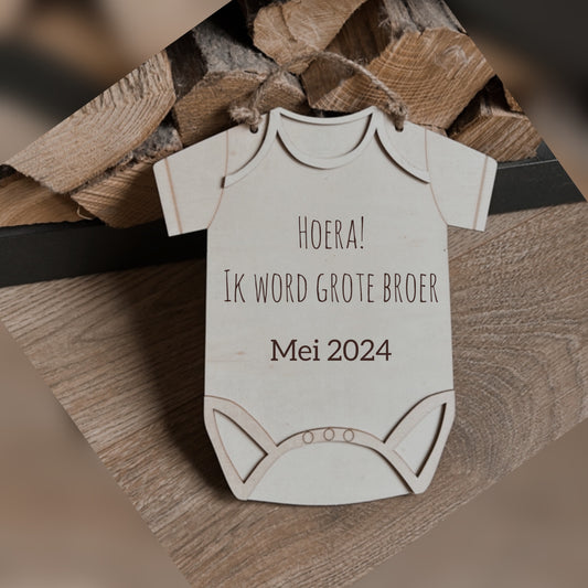 Zwangerschapsaankondiging | grote broer/zus