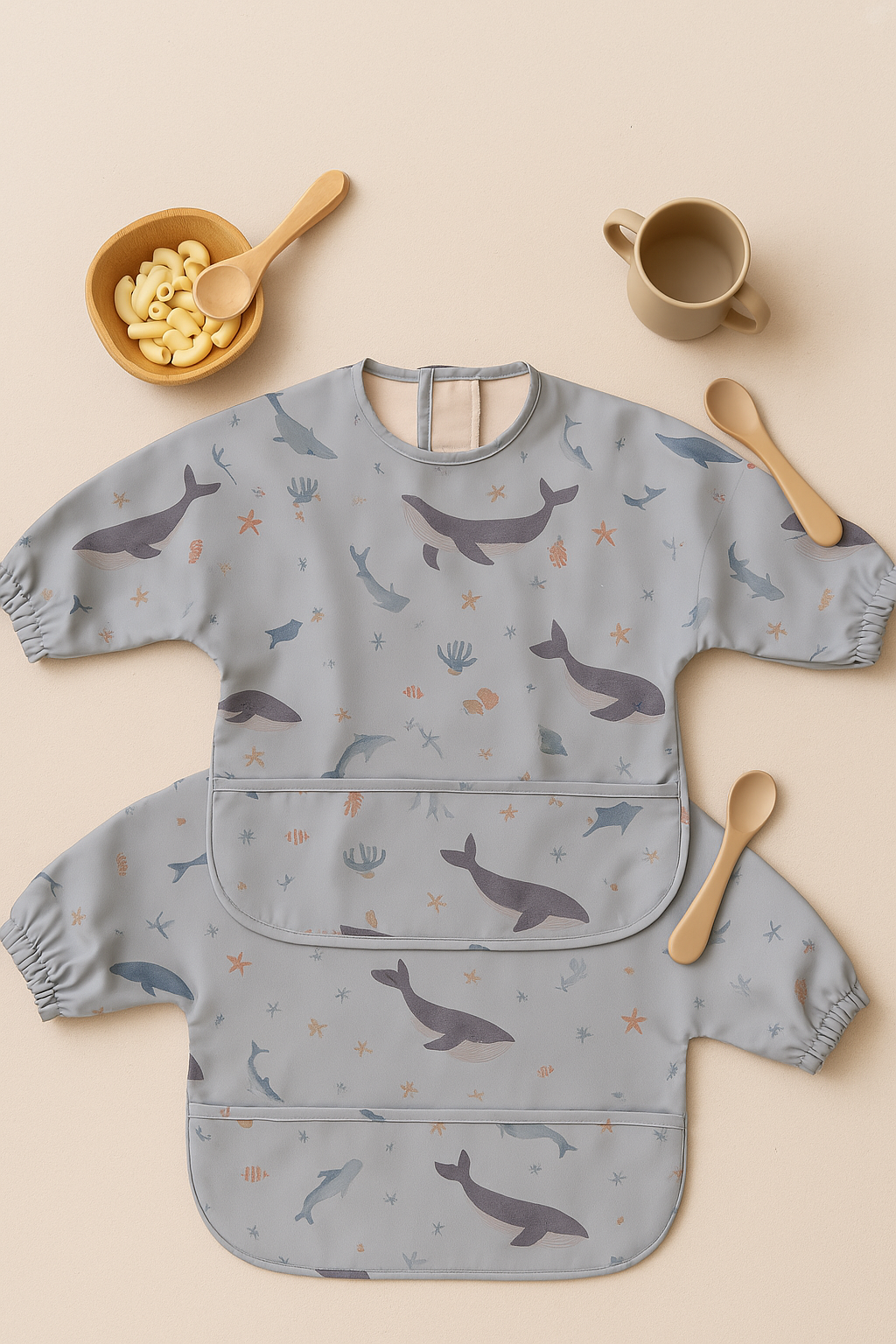 Slab Waterproof met Mouw | dino's blauw