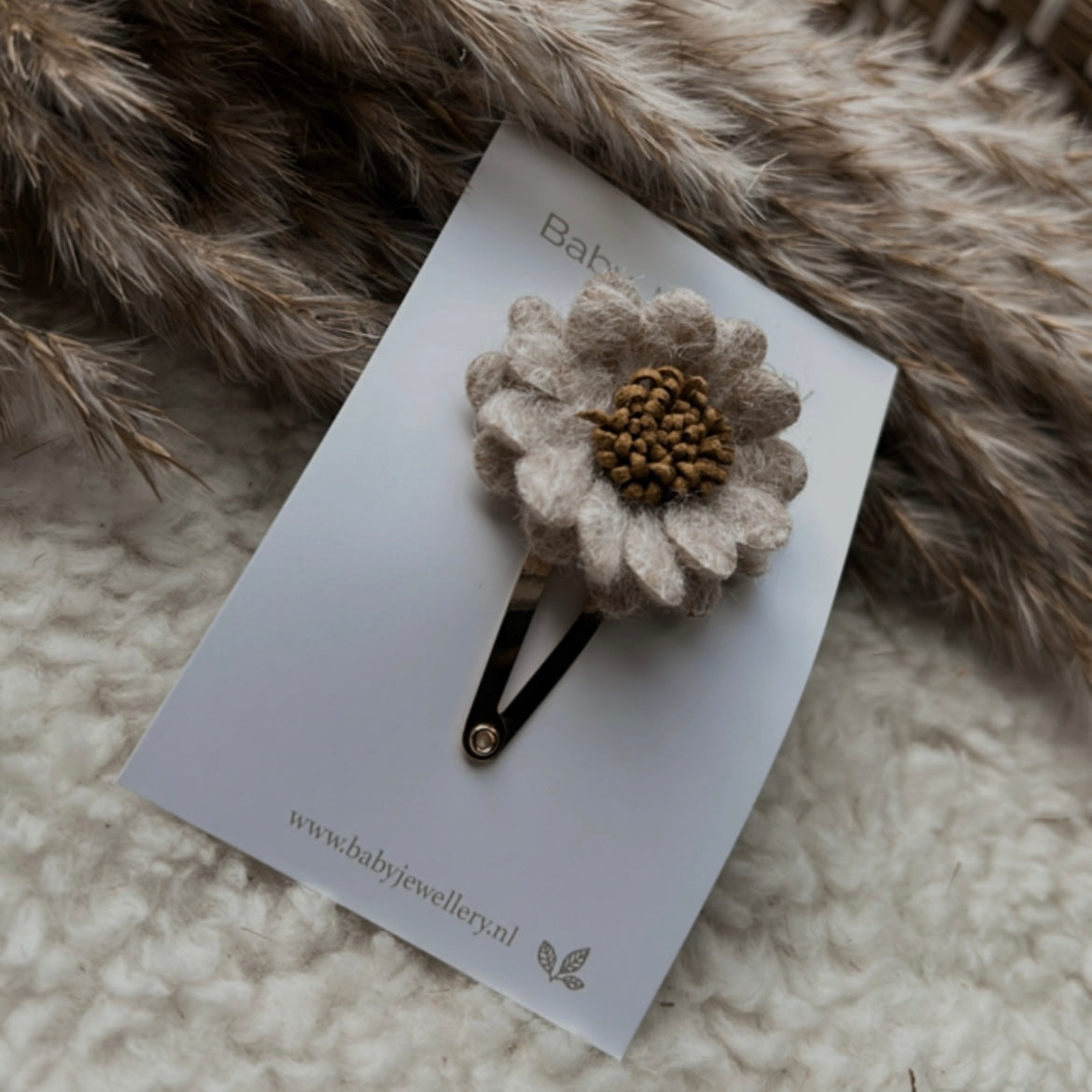 Bloem beige | 1 stuk