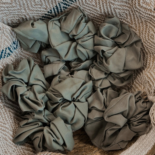 Scrunchie legergroen