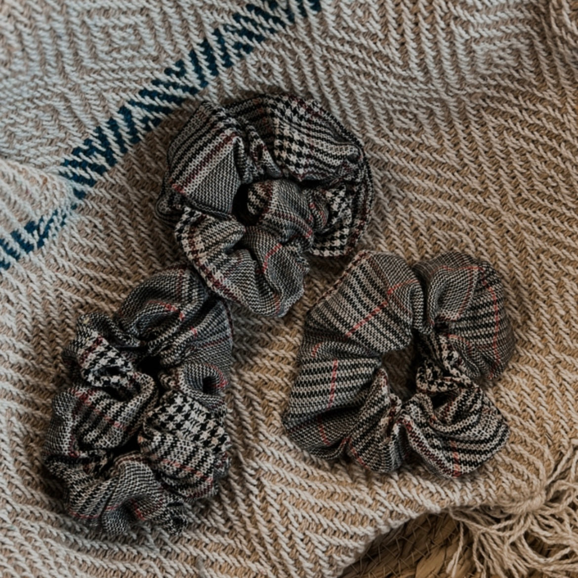 Scrunchie ruitjes