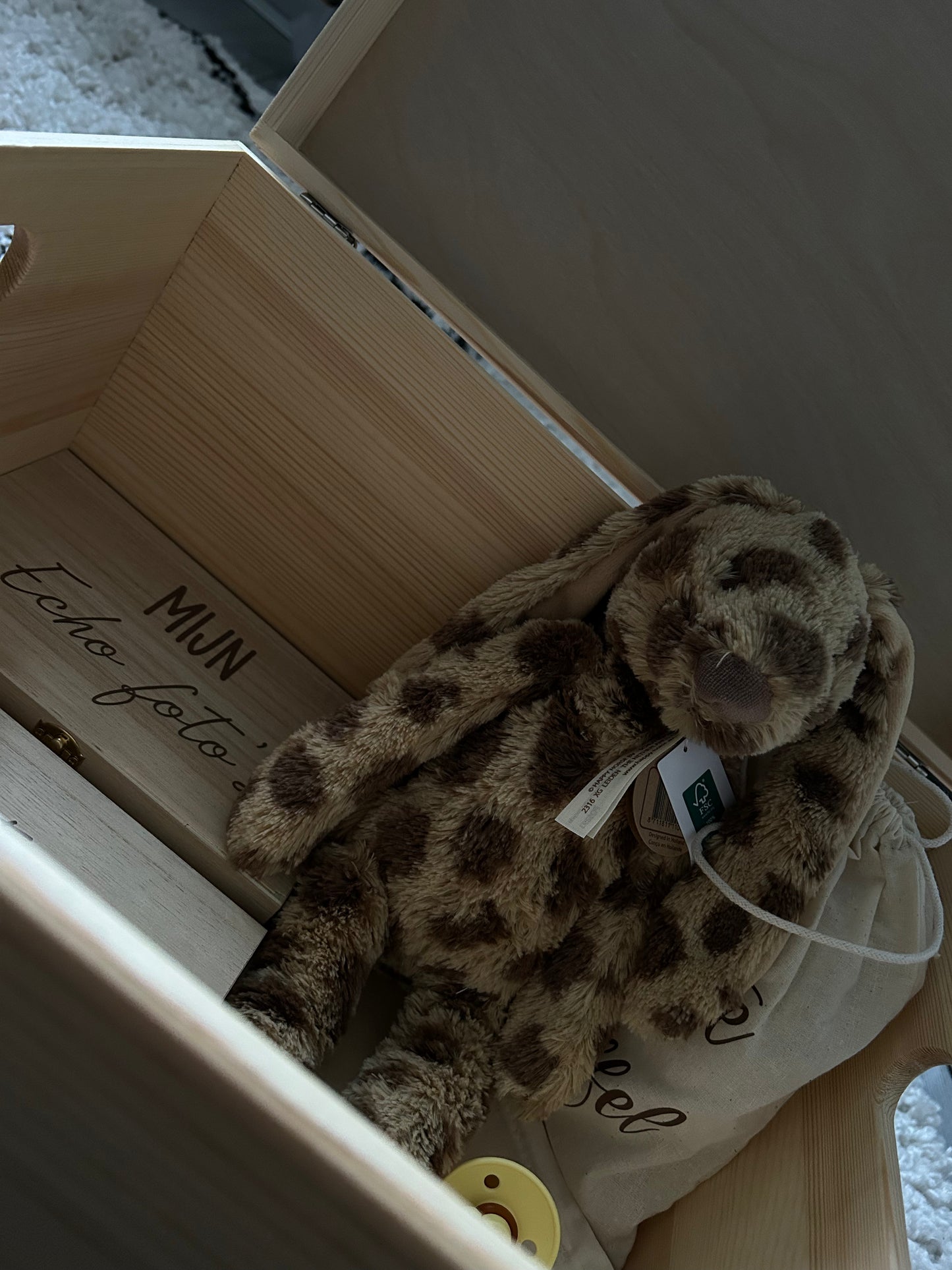 Memorybox - ontwerp sterretjes. (Nu met gratis bewaarset & happy horse knuffel)
