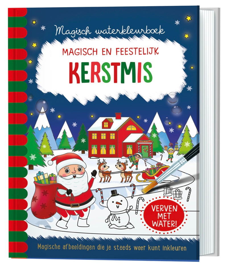 Water kleurboek kerst