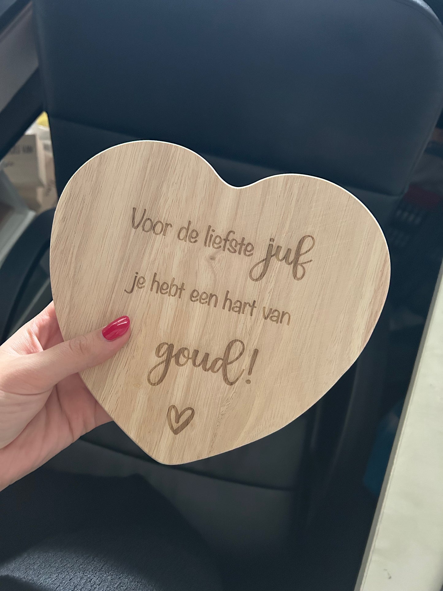 Borrel plankje - je hebt een hart van goud!