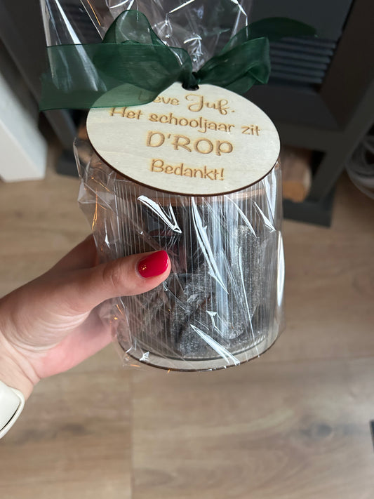 Snoep pot - het schooljaar zit D'ROP