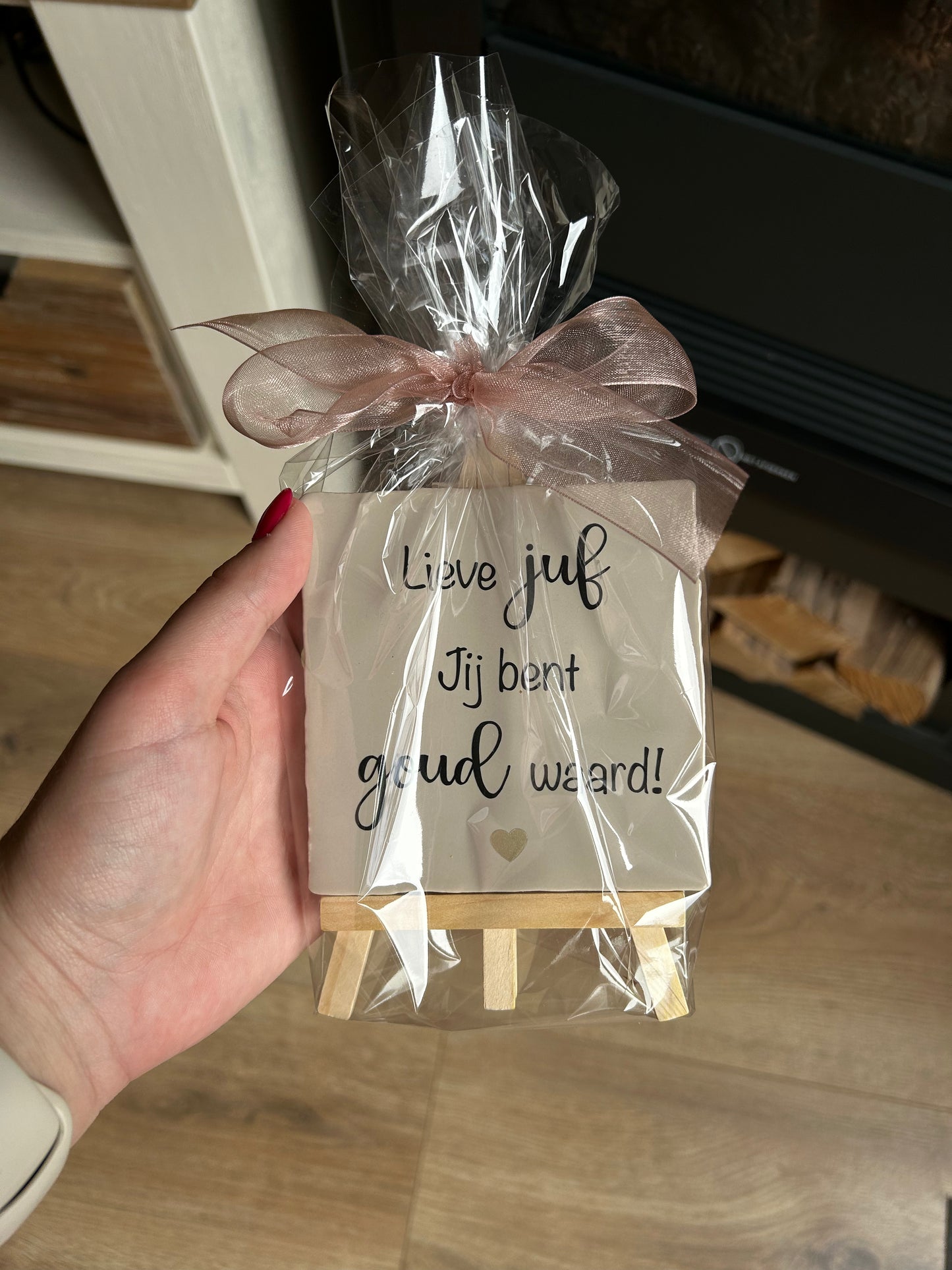 Tegeltje voor de juf/meester