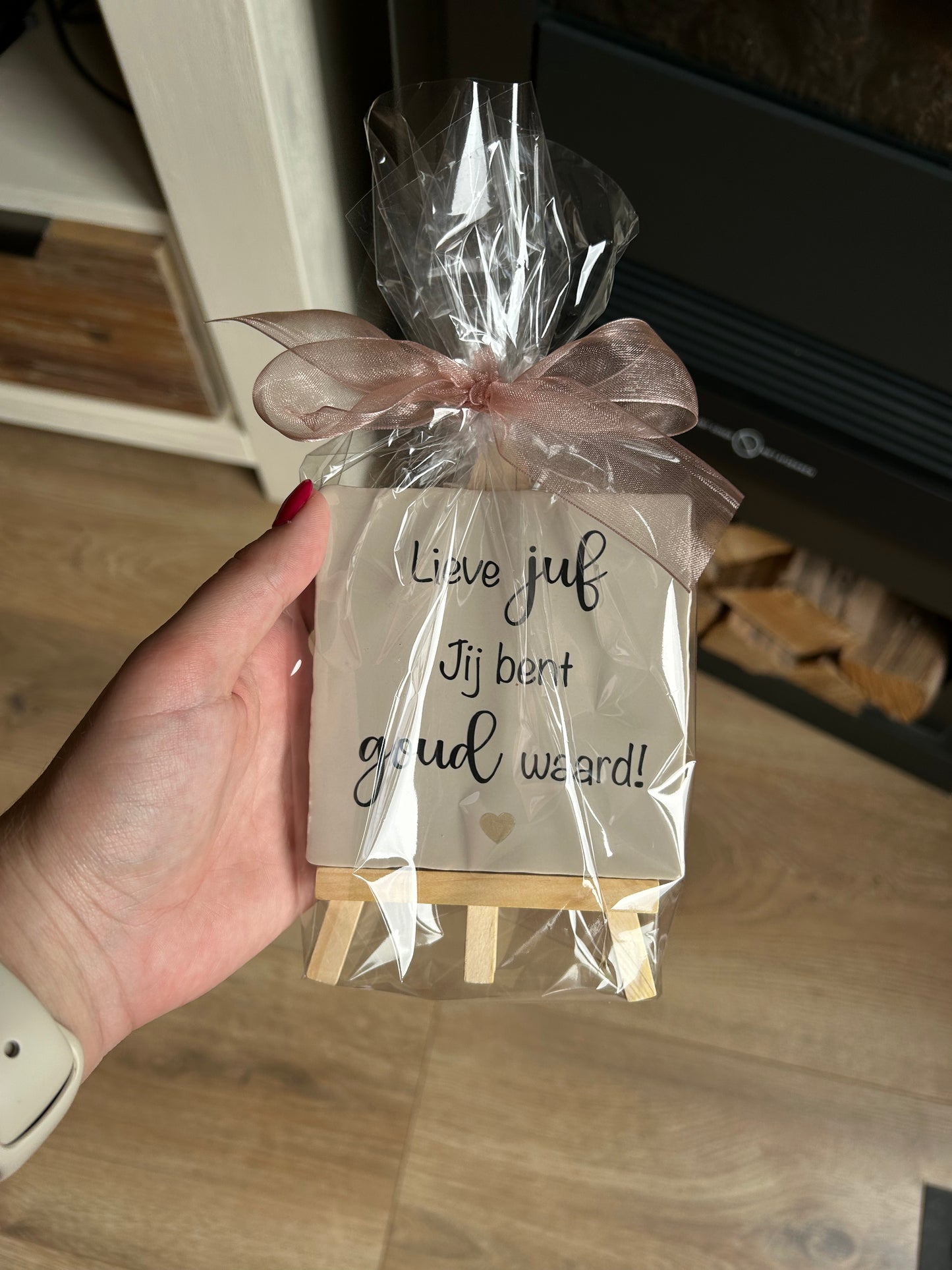 Tegeltje voor de juf/meester