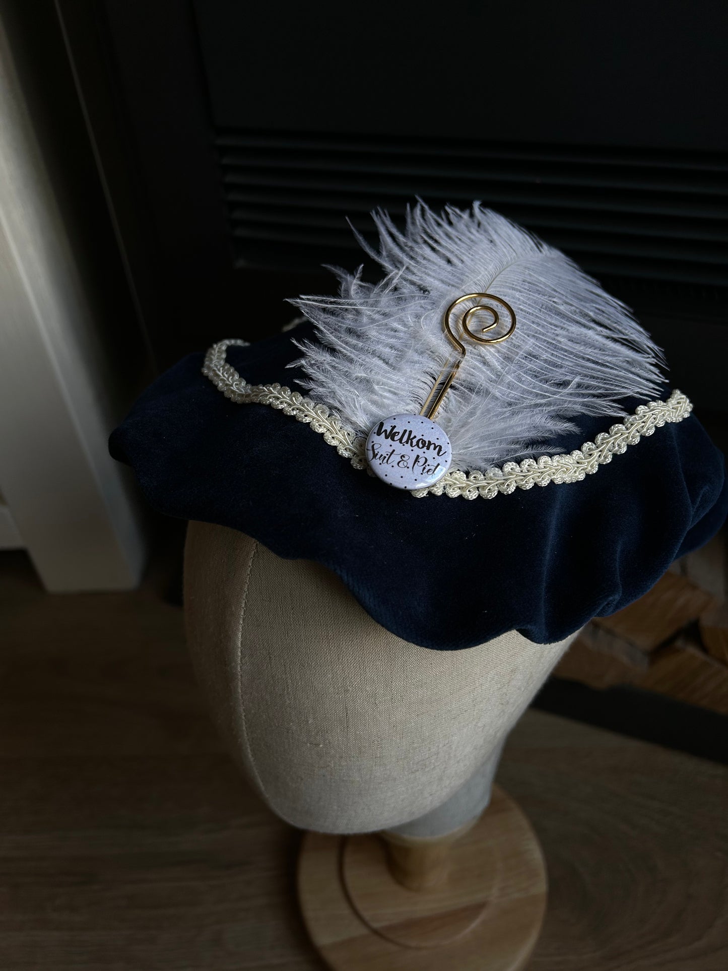 Luxe pietenmuts - Blauw
