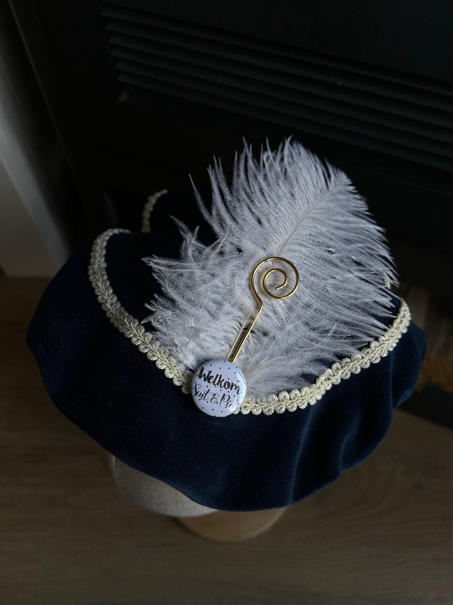 Luxe pietenmuts - Blauw