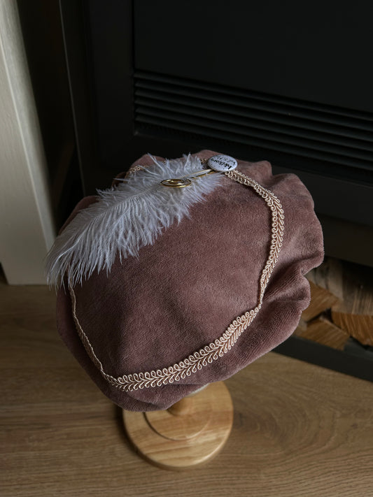 Luxe pietenmuts - Oud roze