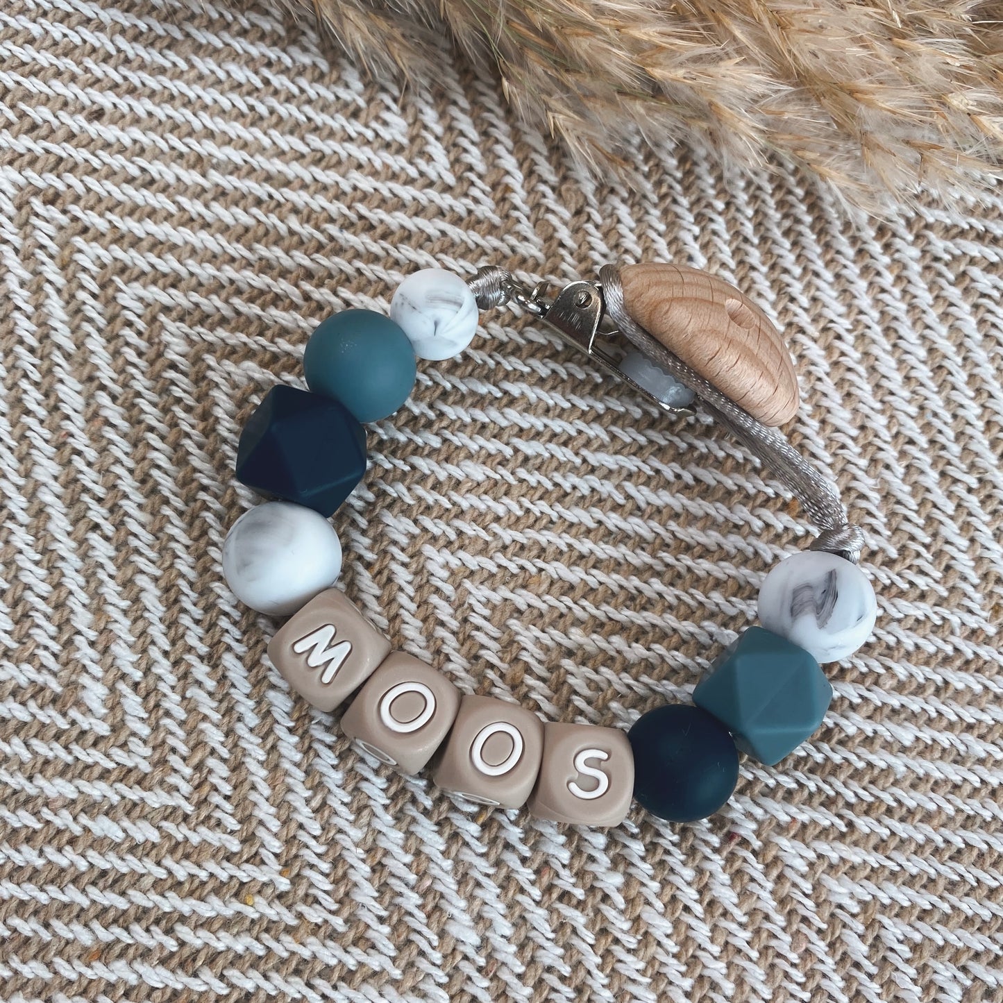 Speenkoord met naam | Blauw