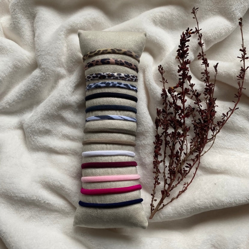 Naam armbandje dik elastiek