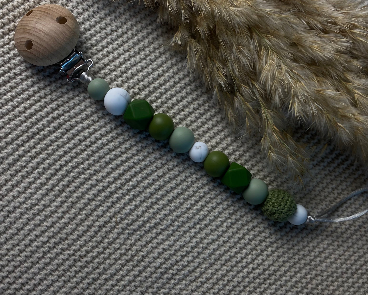 Speenkoord zonder naam | groen tinten