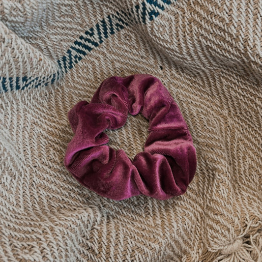 Scrunchie velvet roze