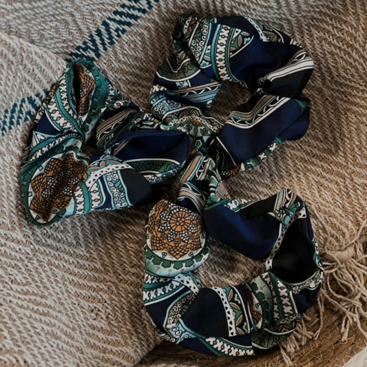 Scrunchie Ibiza navy blauw