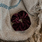Scrunchie velvet Bordeaux rood