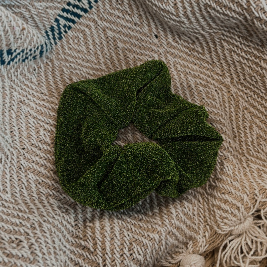 Scrunchie glitter groen