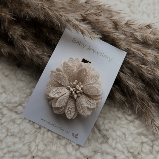Haarspeldje bloem alligator