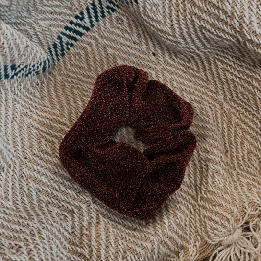 Scrunchie glitter rood