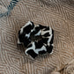Scrunchie tijgerprint zwart wit