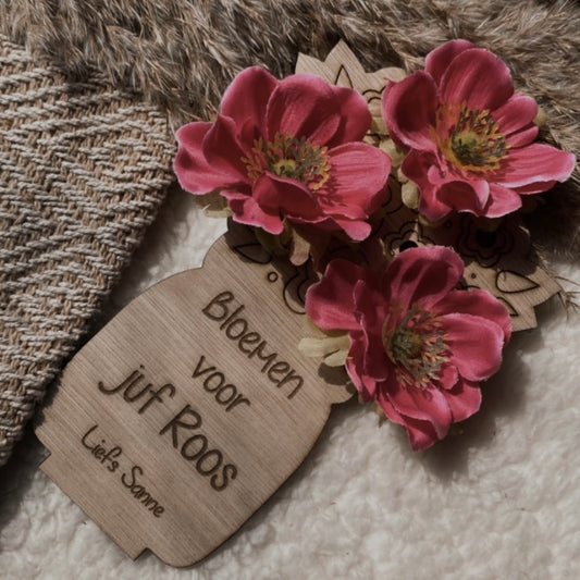 Bloemen voor de juf