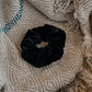 Scrunchie velvet zwart