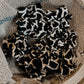 Scrunchie tijgerprint bruin