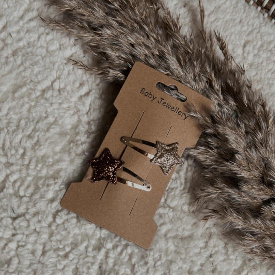 Haarspeldjes ster | goud & bruin