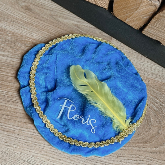 Pietenmuts met naam - Blauw