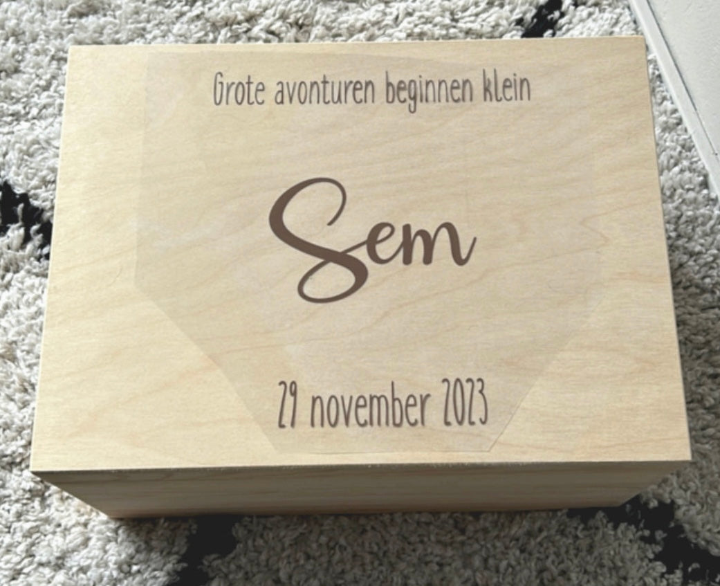 Memorybox - ontwerp grote avonturen  (Nu met gratis bewaarset & happy horse knuffel)