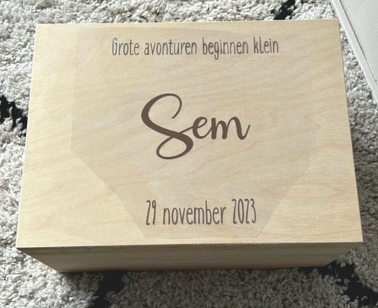 Memorybox - ontwerp grote avonturen  (Nu met gratis bewaarset & happy horse knuffel)