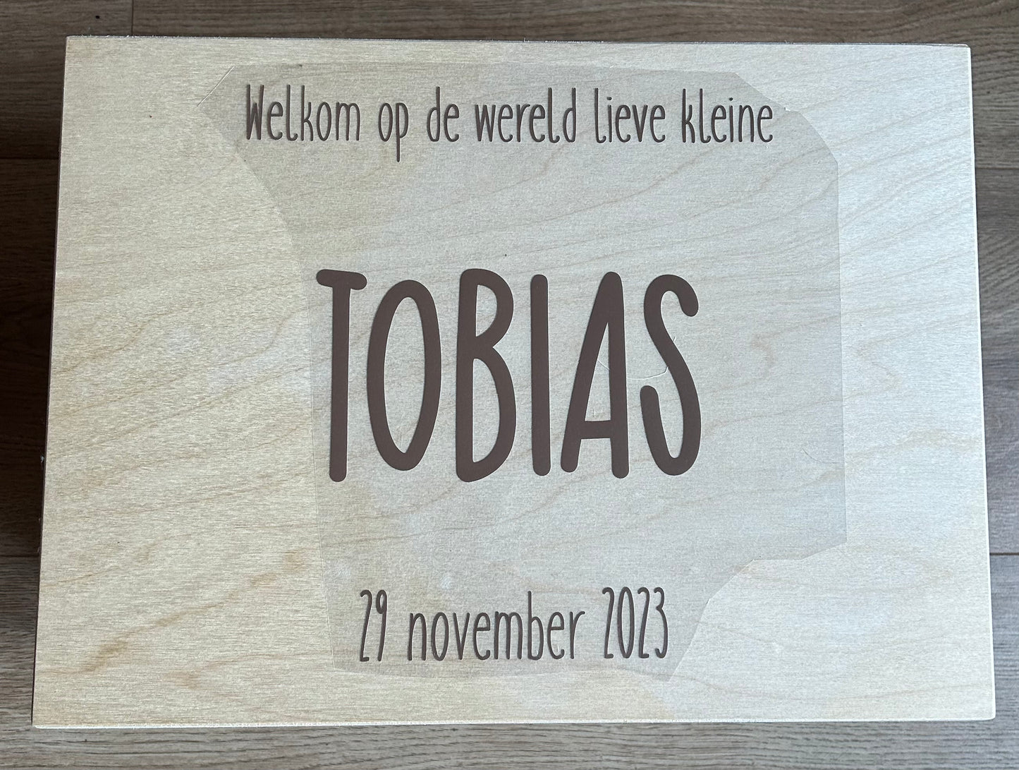 Memorybox - ontwerp welkom op de wereld  (Nu met gratis bewaarset & happy horse knuffel)