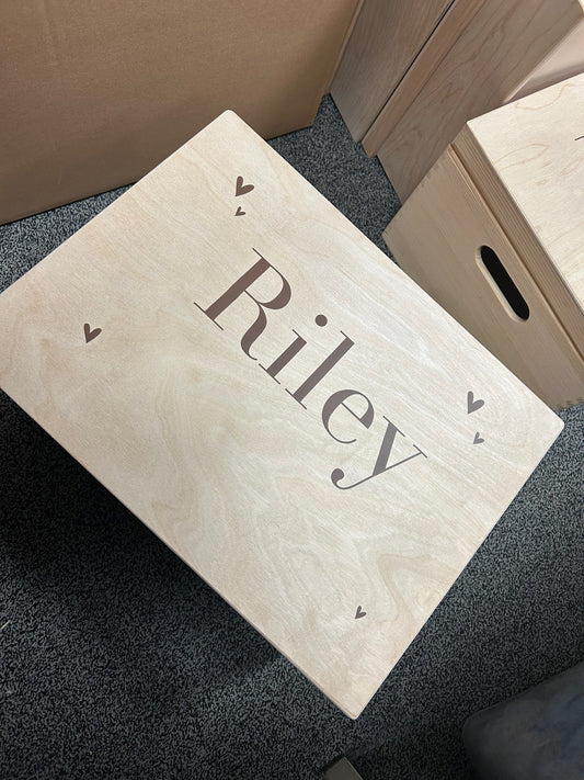 Memorybox - ontwerp hartjes  (Nu met gratis bewaarset & happy horse knuffel)
