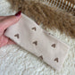 Haarband knoop hartjes beige