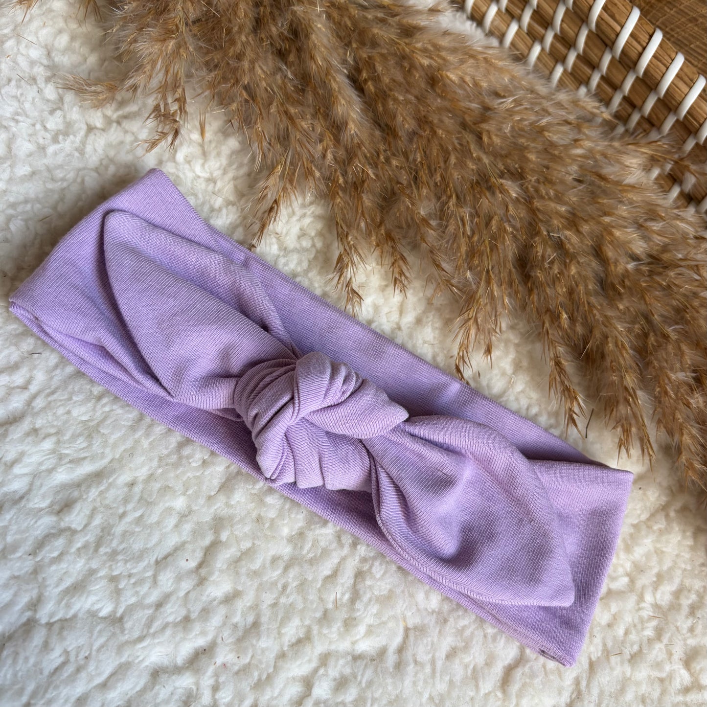 Haarband knoop lila