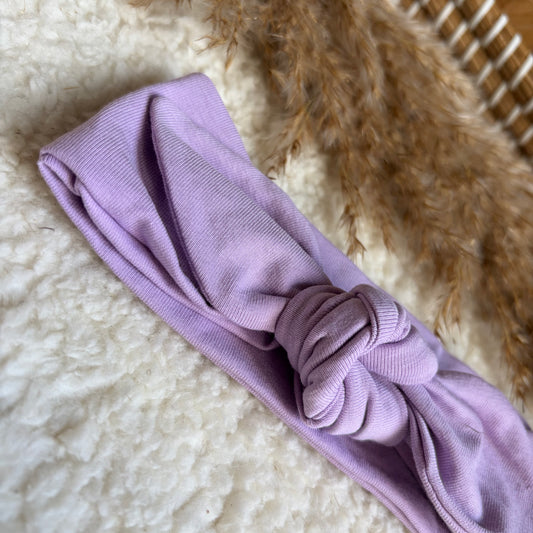 Haarband knoop lila