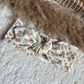 Haarband knoop tijgerprint beige