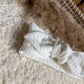 Haarband knoop wit rib