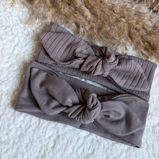 Haarband knoop combideal taupe