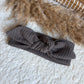 Haarband knoop taupe wafel