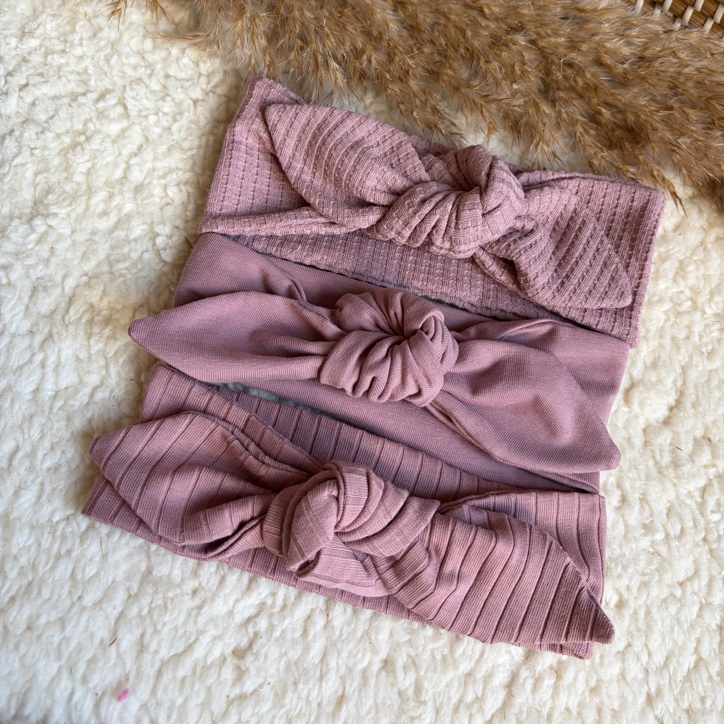 Haarband knoop combideal groot roze
