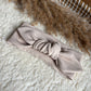 Haarband knoop beige