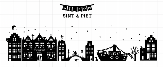 Sint raamsticker XL