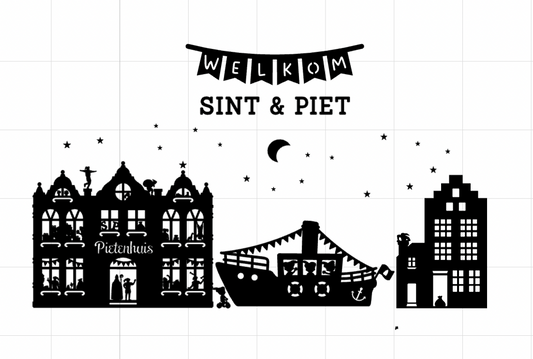 Sint raamsticker S