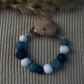 Speenkoord zonder naam | blauw & marble