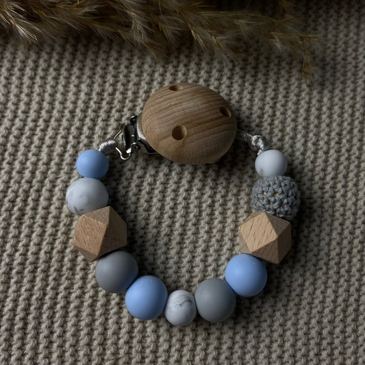 Speenkoord zonder naam | Baby blauw
