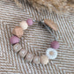 Speenkoord met naam | Bloem heather